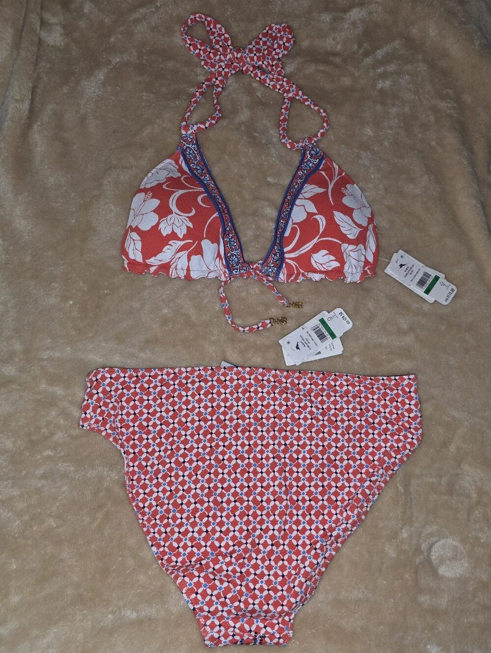 Tommy Bahama Island Cays Fiori Rev Halter & Hipster Bikini Set
